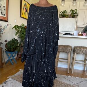 Chic Black and White Midi Skirt by